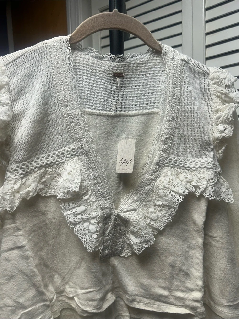 Free People long sleeve Eva top